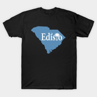 Edisto Island South Carolina State Outline Coastal Blue T-Shirt